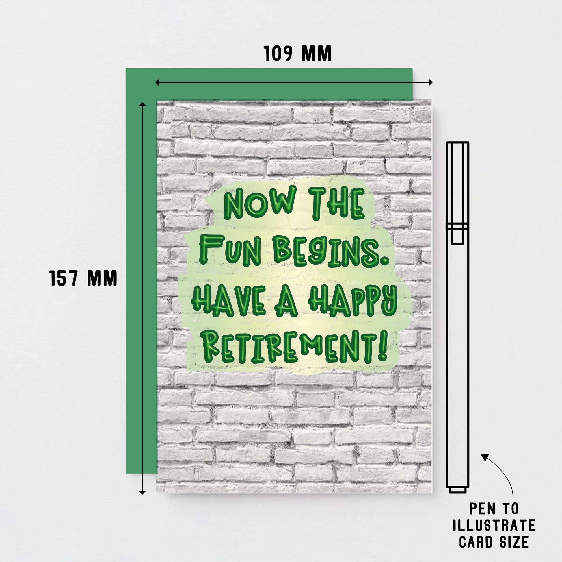 Retirement Card by SixElevenCreations Reads Now the fun begins. Have a happy retirement! Product Code SE3604A6