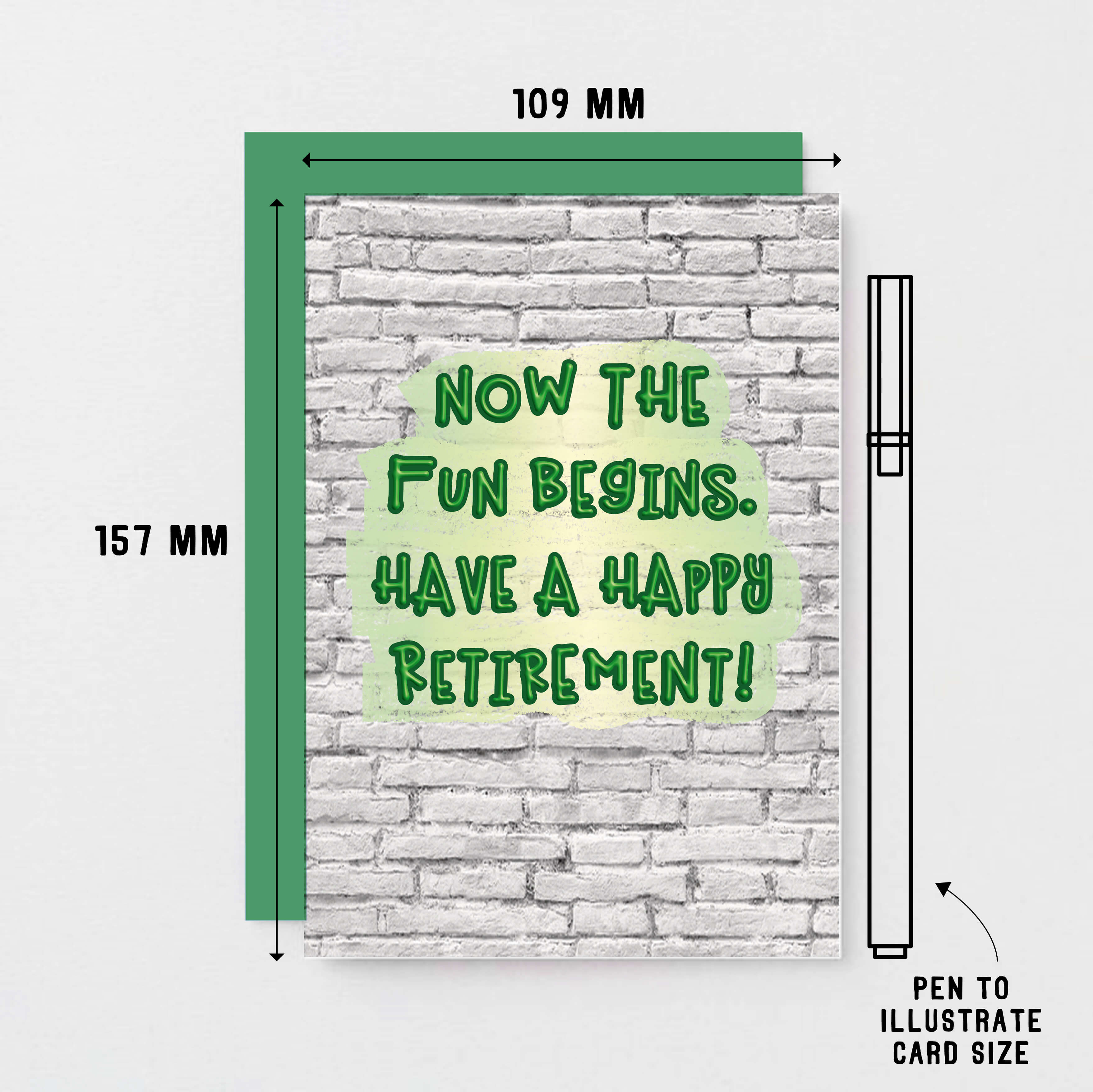 Retirement Card by SixElevenCreations Reads Now the fun begins. Have a happy retirement! Product Code SE3604A6