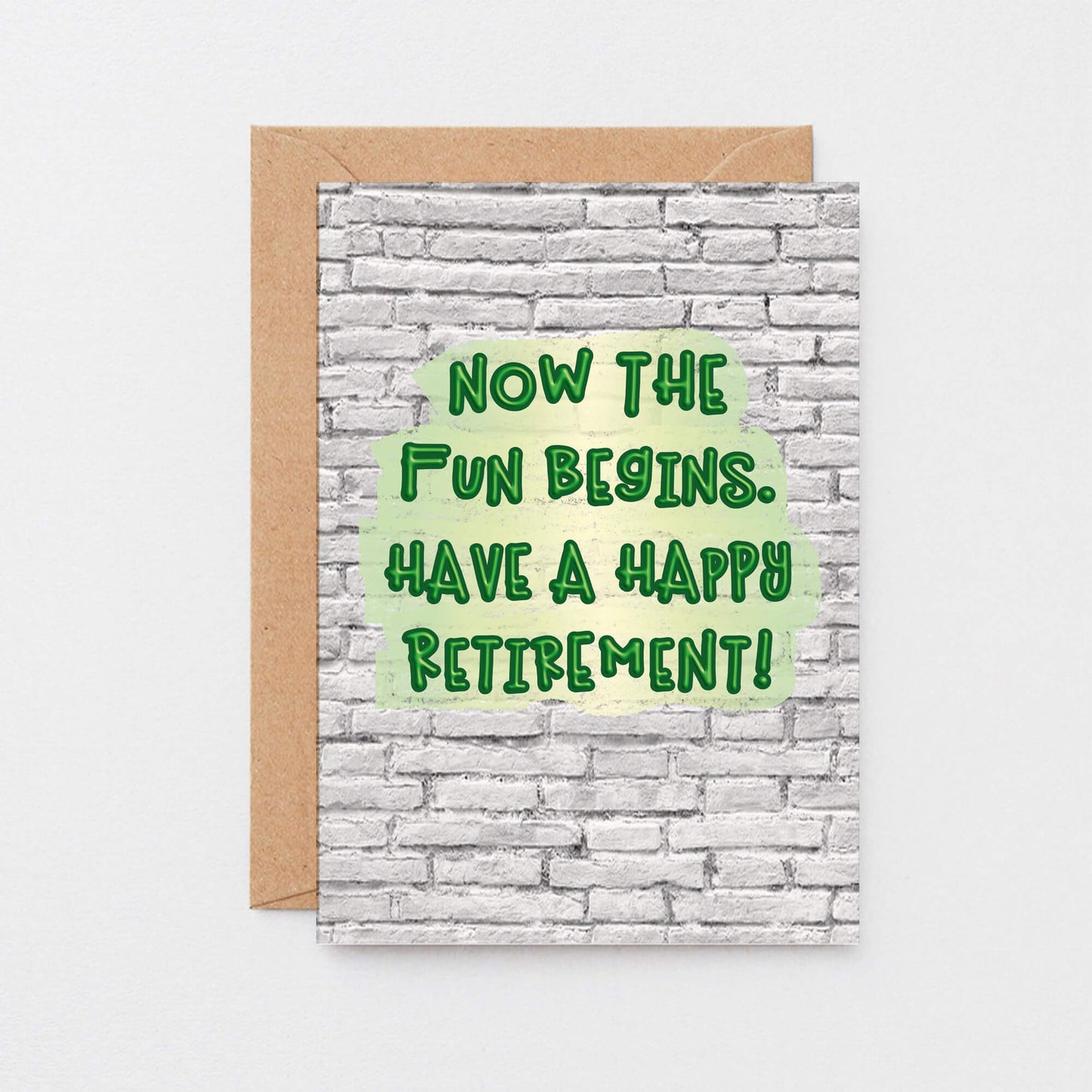 Retirement Card by SixElevenCreations Reads Now the fun begins. Have a happy retirement! Product Code SE3604A6