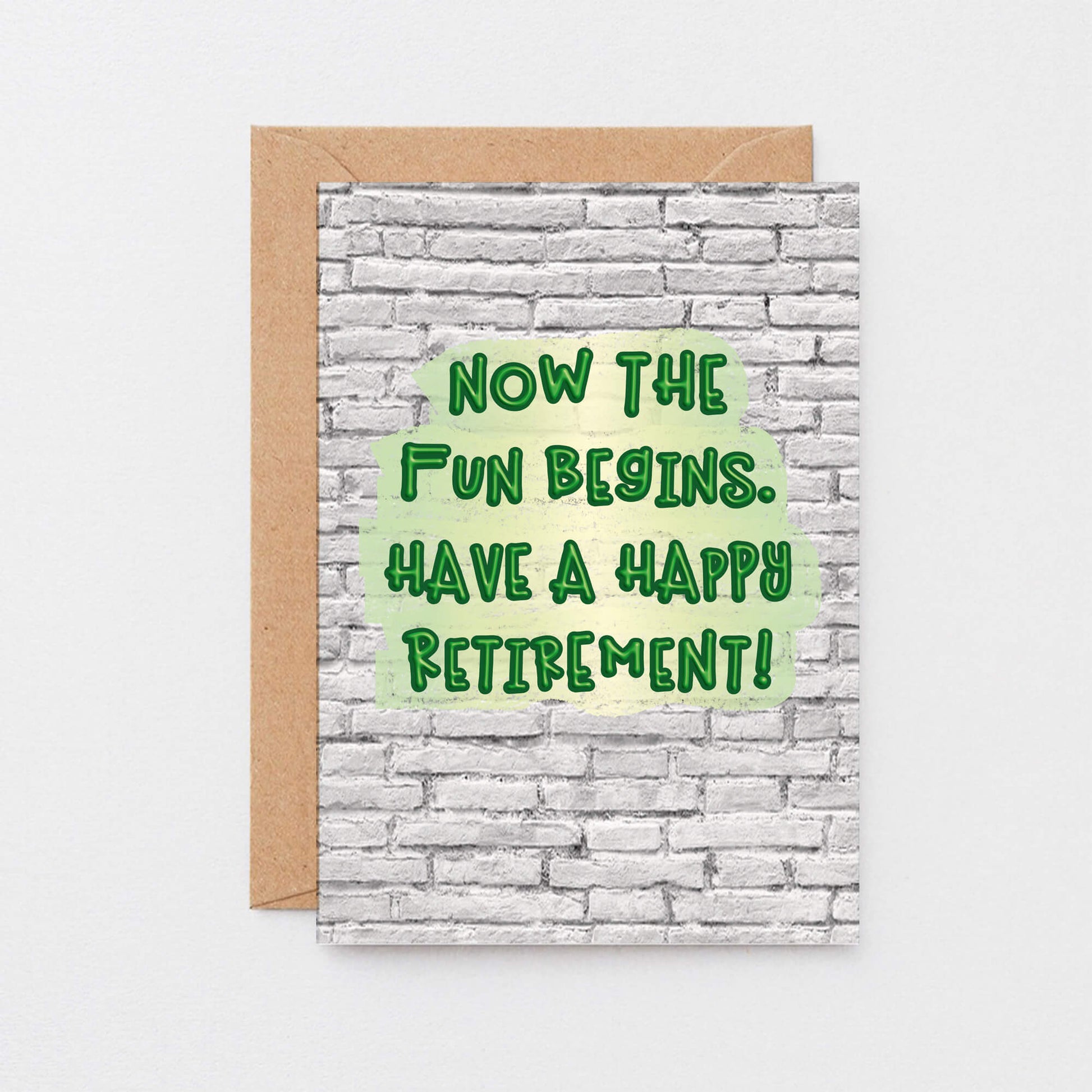 Retirement Card by SixElevenCreations Reads Now the fun begins. Have a happy retirement! Product Code SE3604A6