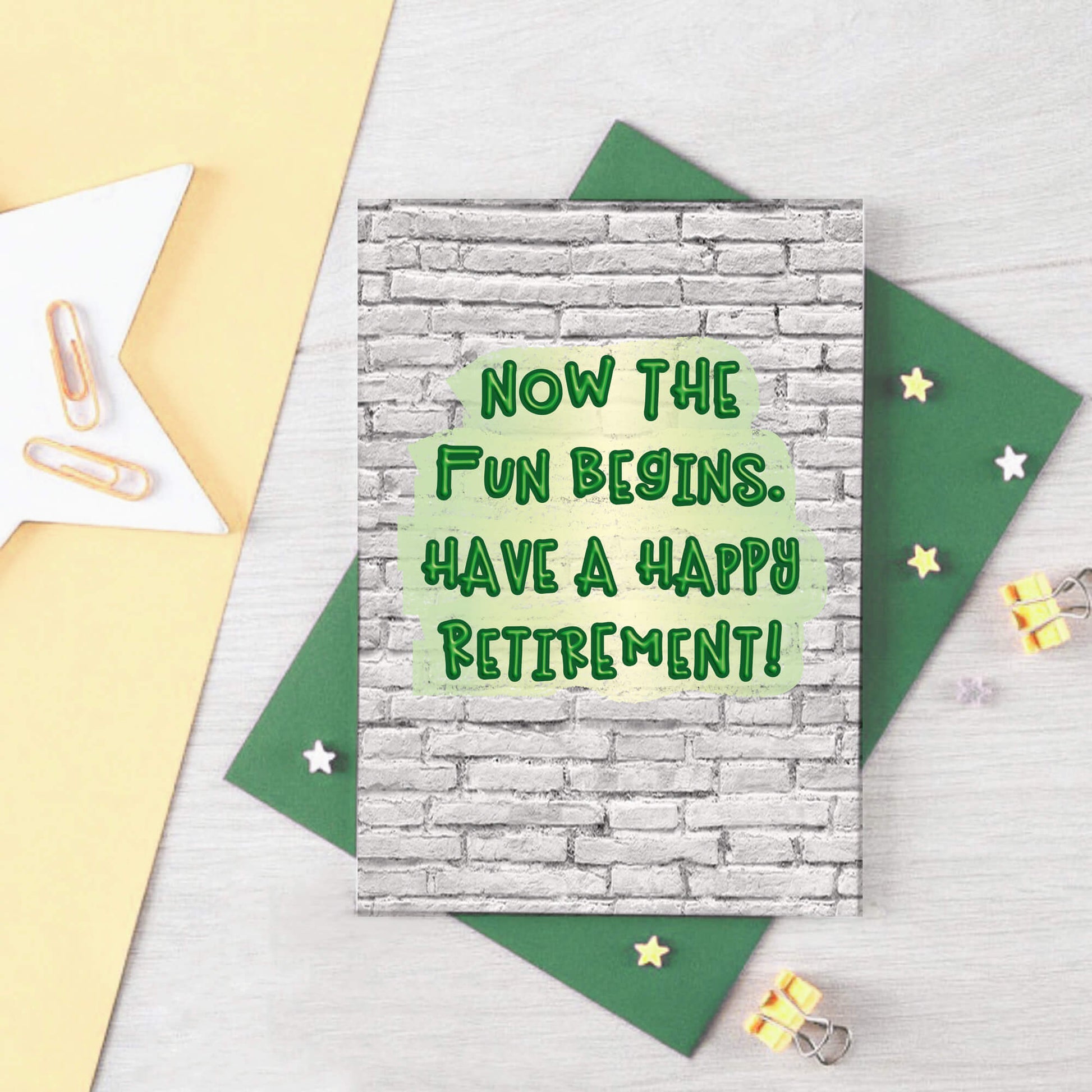 Retirement Card by SixElevenCreations Reads Now the fun begins. Have a happy retirement! Product Code SE3604A6