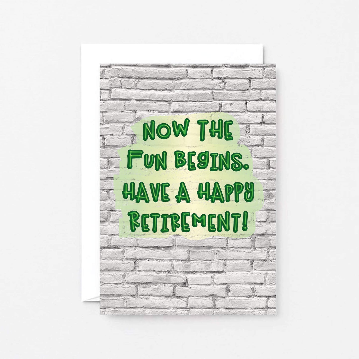 Retirement Card by SixElevenCreations Reads Now the fun begins. Have a happy retirement! Product Code SE3604A6