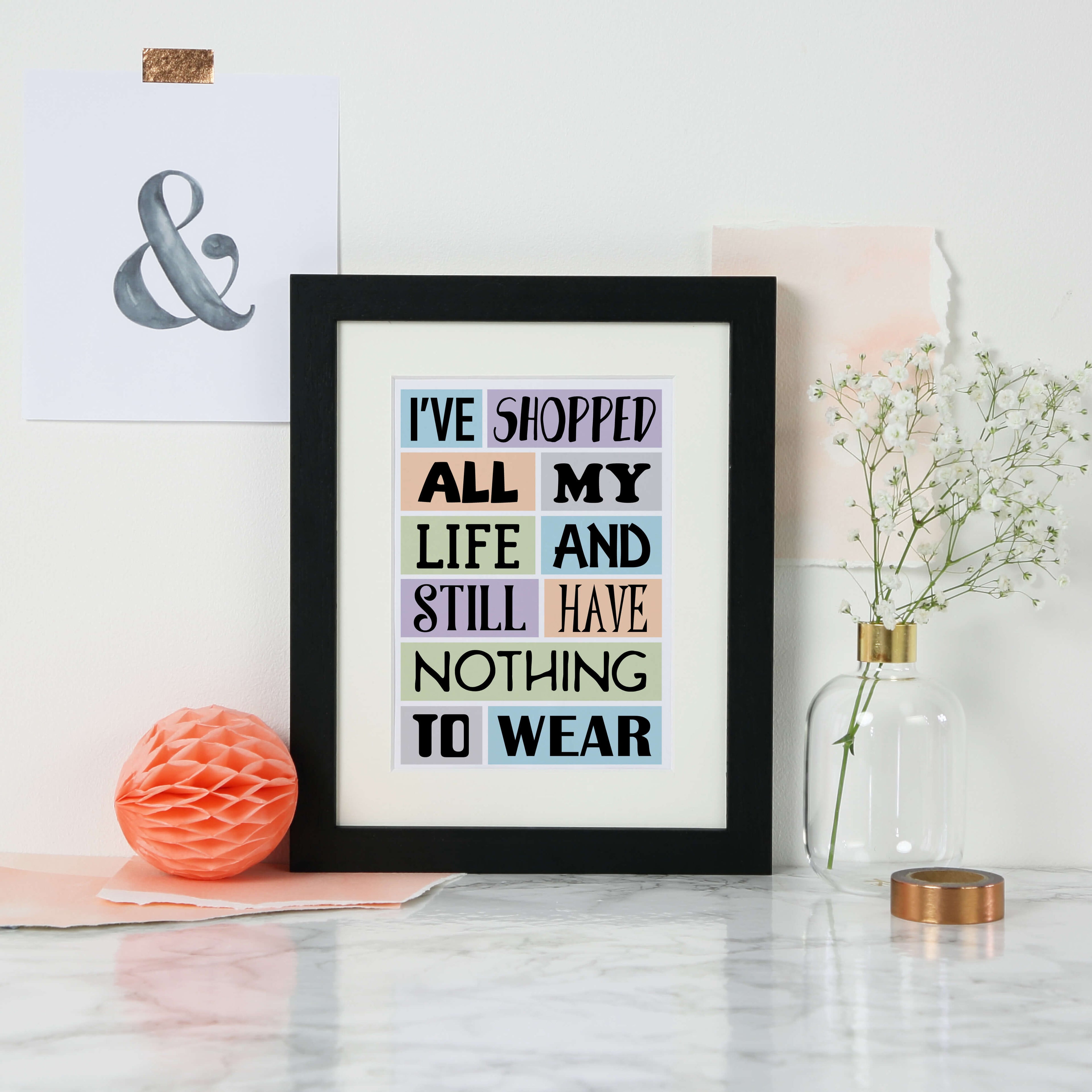 Shopping Quote Print-SixElevenCreations-SEP0006A4