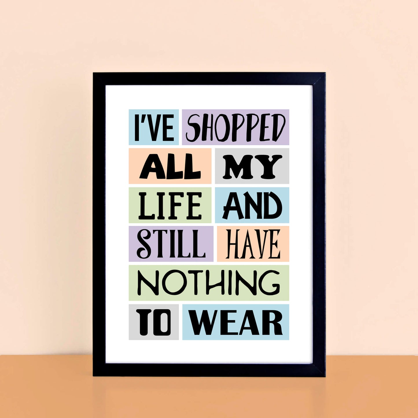 Shopping Quote Print-SixElevenCreations-SEP0006A4