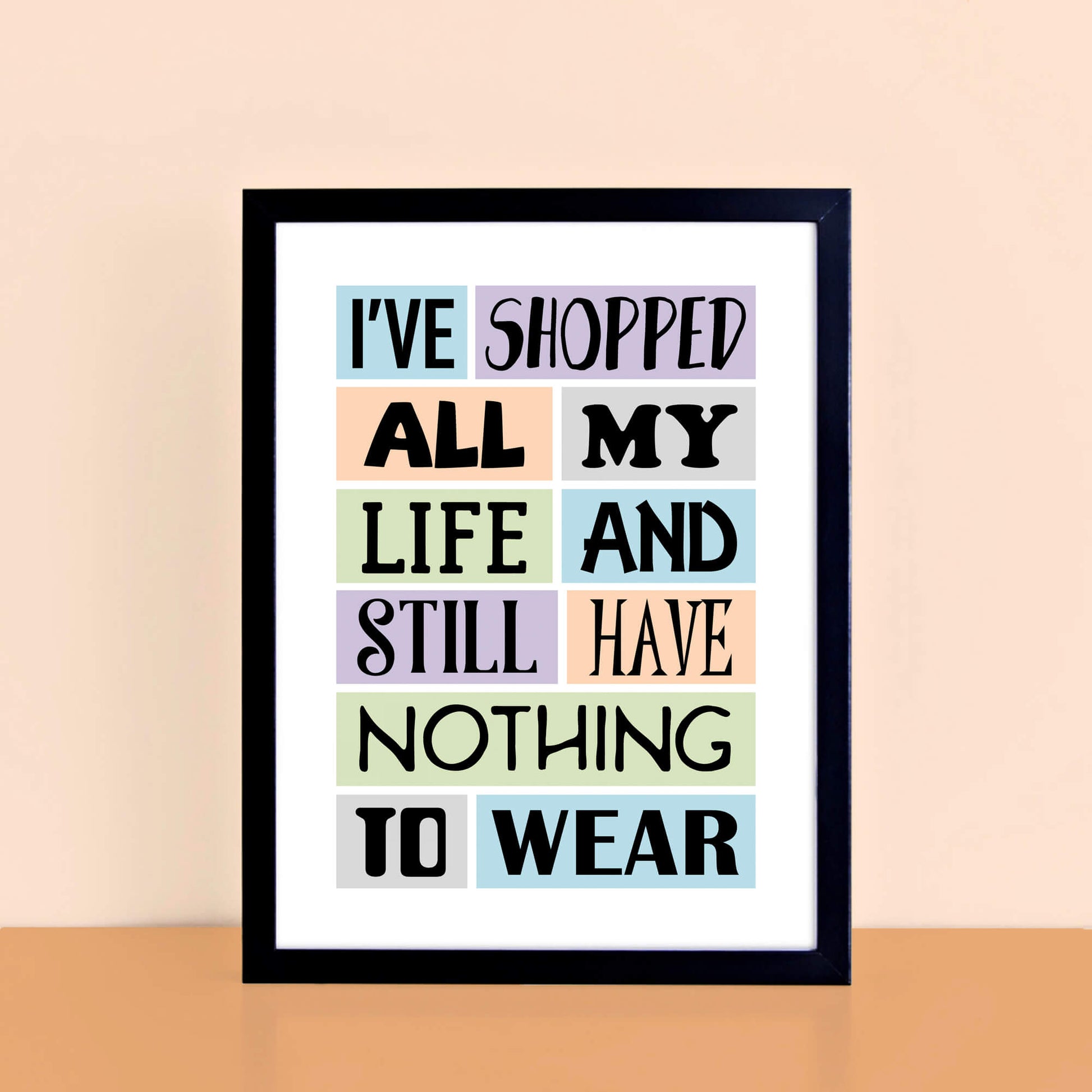 Shopping Quote Print-SixElevenCreations-SEP0006A4