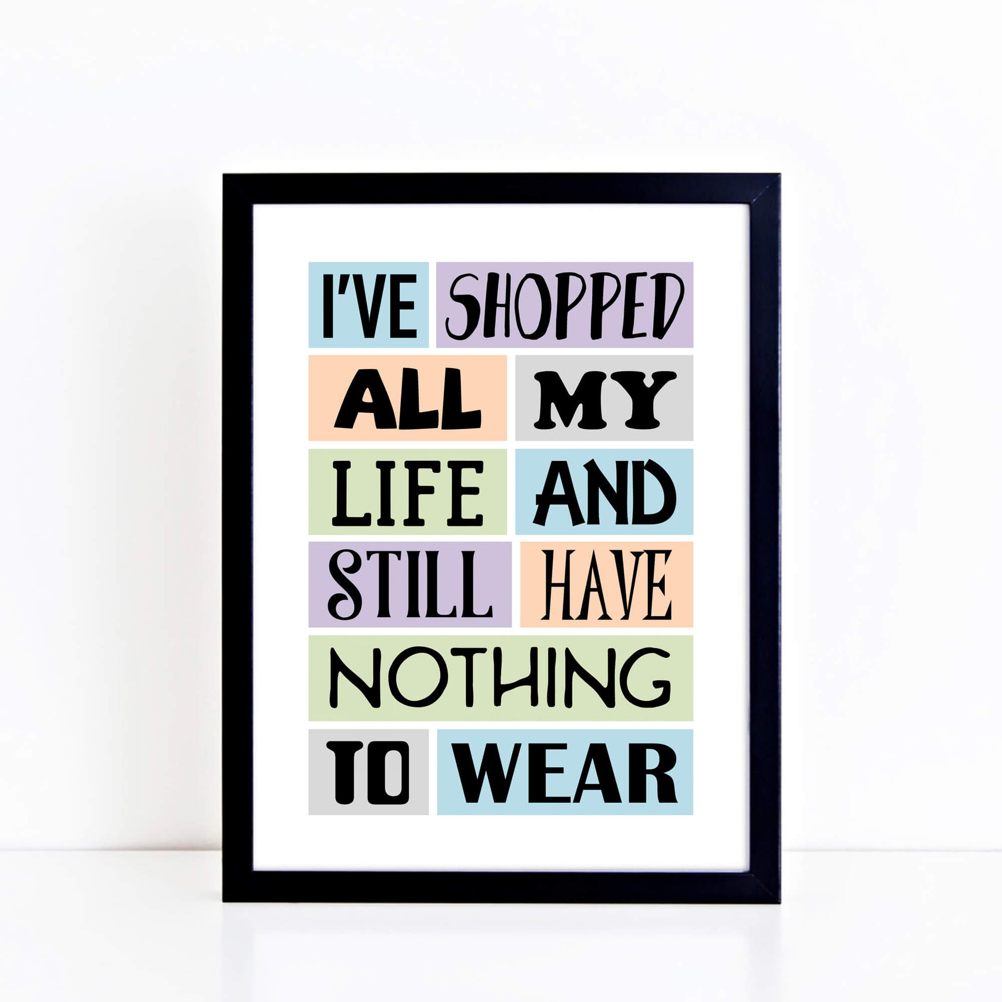 Shopping Quote Print-SixElevenCreations-SEP0006A4