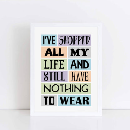Shopping Quote Print-SixElevenCreations-SEP0006A4