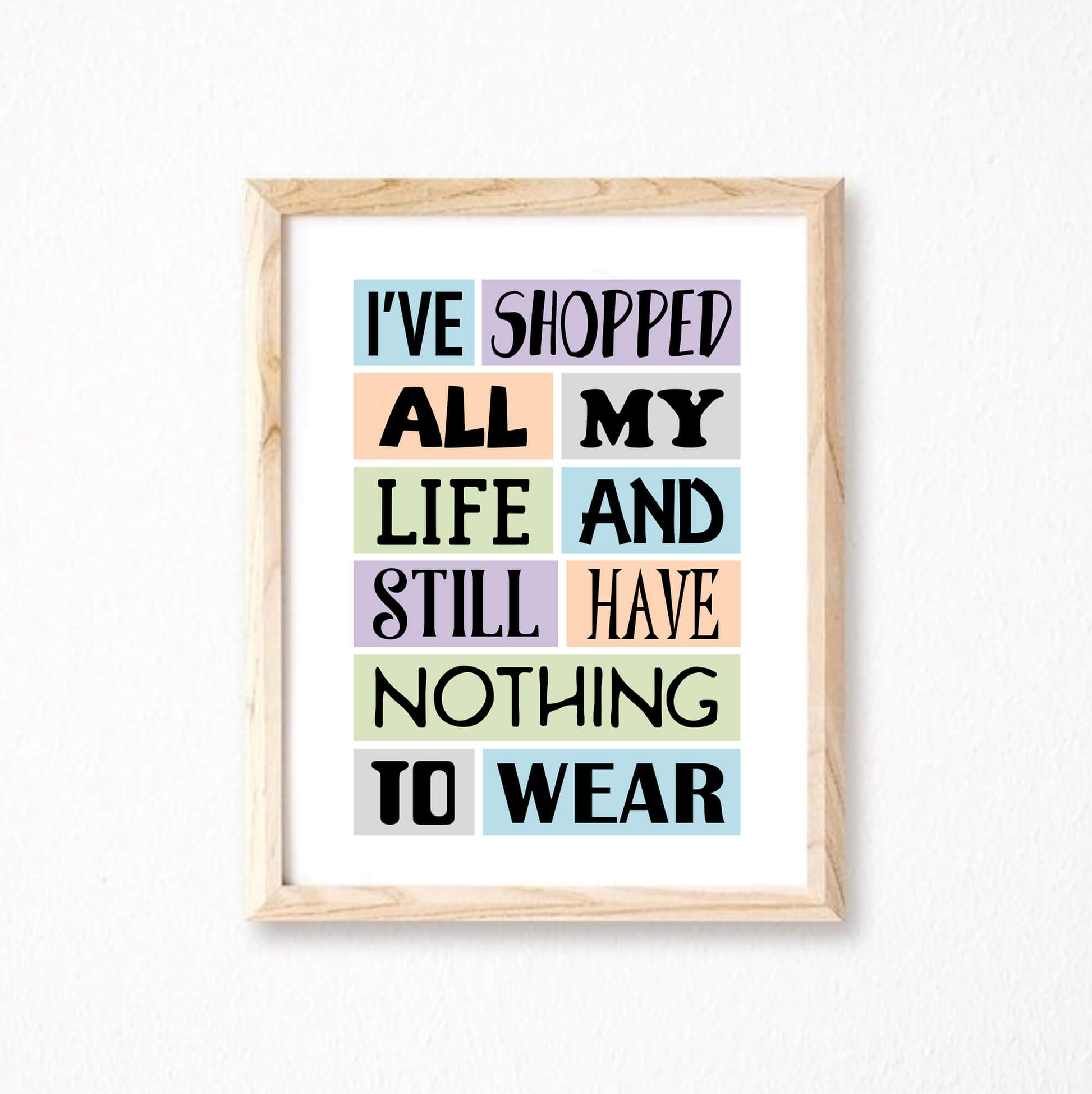 Shopping Quote Print-SixElevenCreations-SEP0006A4