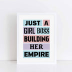 Girl Boss Quote Print by SixElevenCreations Product Code SEP0022