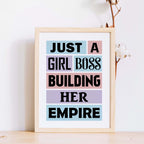 Girl Boss Quote Print by SixElevenCreations Product Code SEP0022