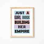 Girl Boss Quote Print by SixElevenCreations Product Code SEP0022