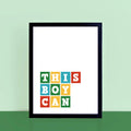 This Boy Can Print Wall Art by SixElevenCreations Product Code SEP0033