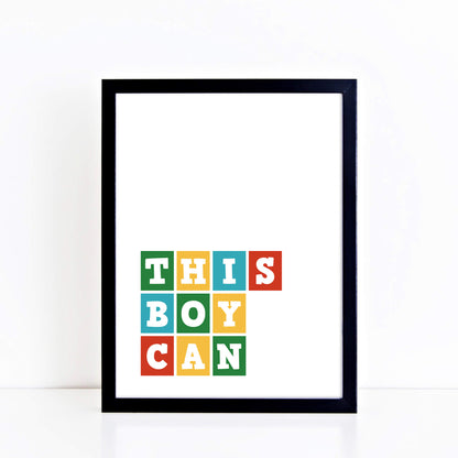 This Boy Can Print Wall Art by SixElevenCreations Product Code SEP0033