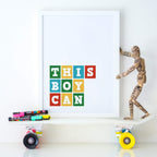 This Boy Can Print Wall Art by SixElevenCreations Product Code SEP0033
