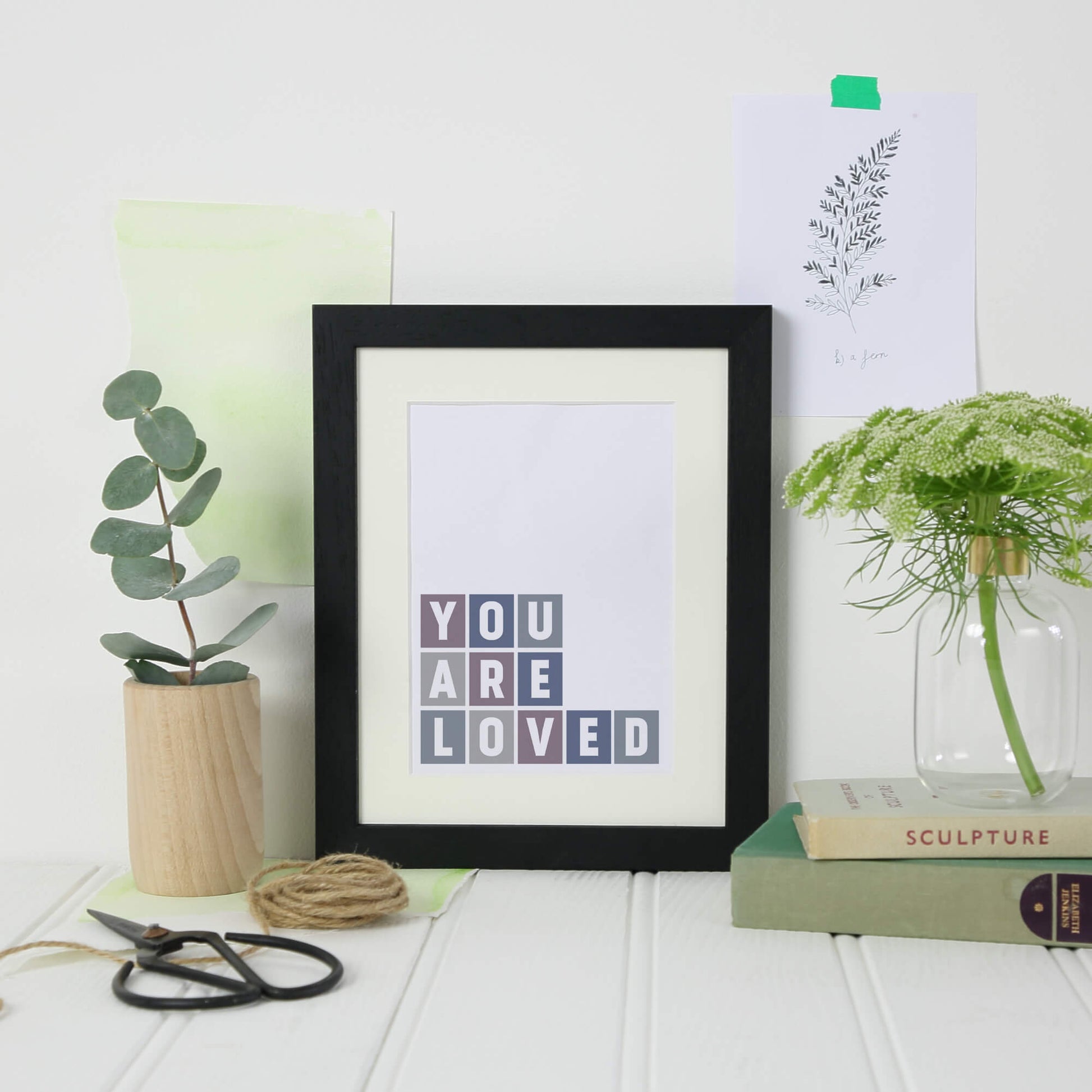 You Are Loved Art Print by SixElevenCreations Product Code SEP0036
