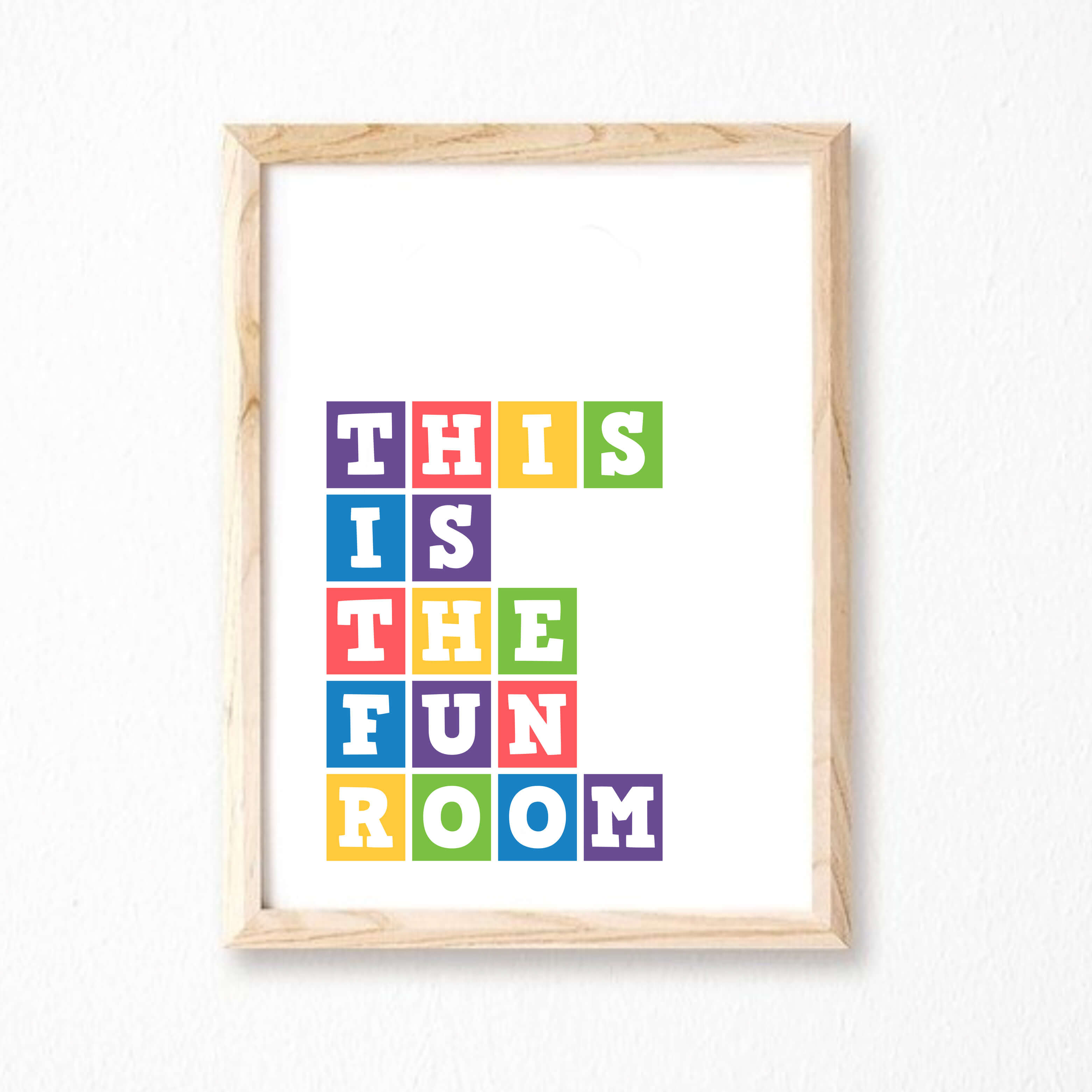 This Is The Fun Room Print by SixElevenCreations Product Code SEP0042