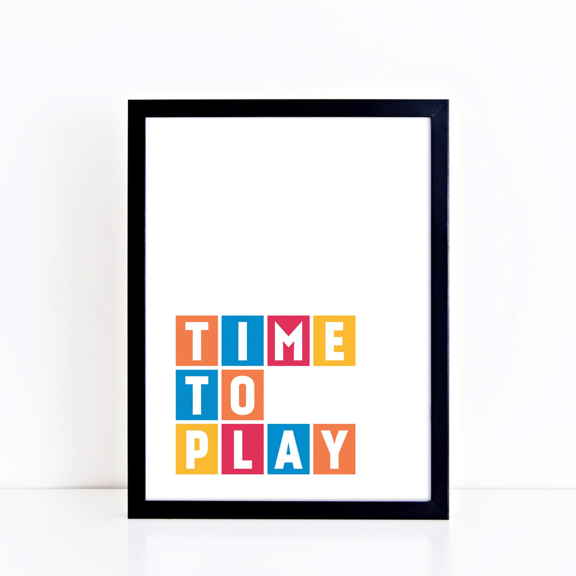 Time To Play Poster by SixElevenCreations Product Code SEP0045