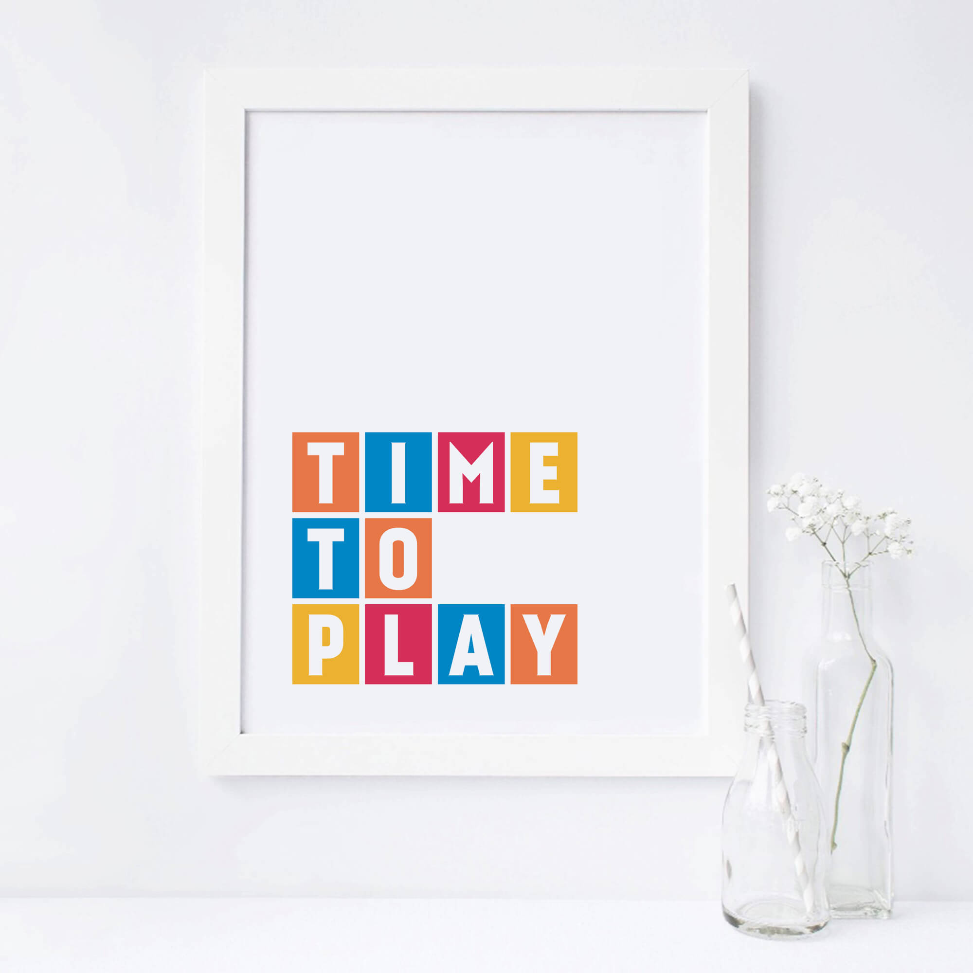 Time To Play Poster by SixElevenCreations Product Code SEP0045
