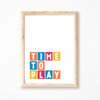 Time To Play Poster by SixElevenCreations Product Code SEP0045