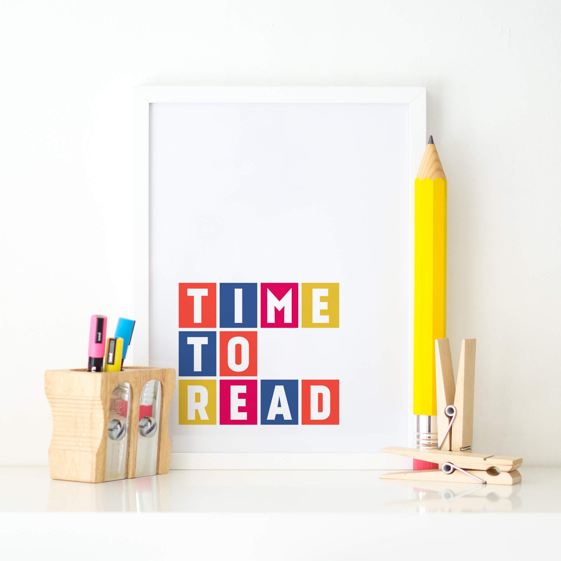 Time To Read Wall Art Print by SixElevenCreations Product Code SEP0047