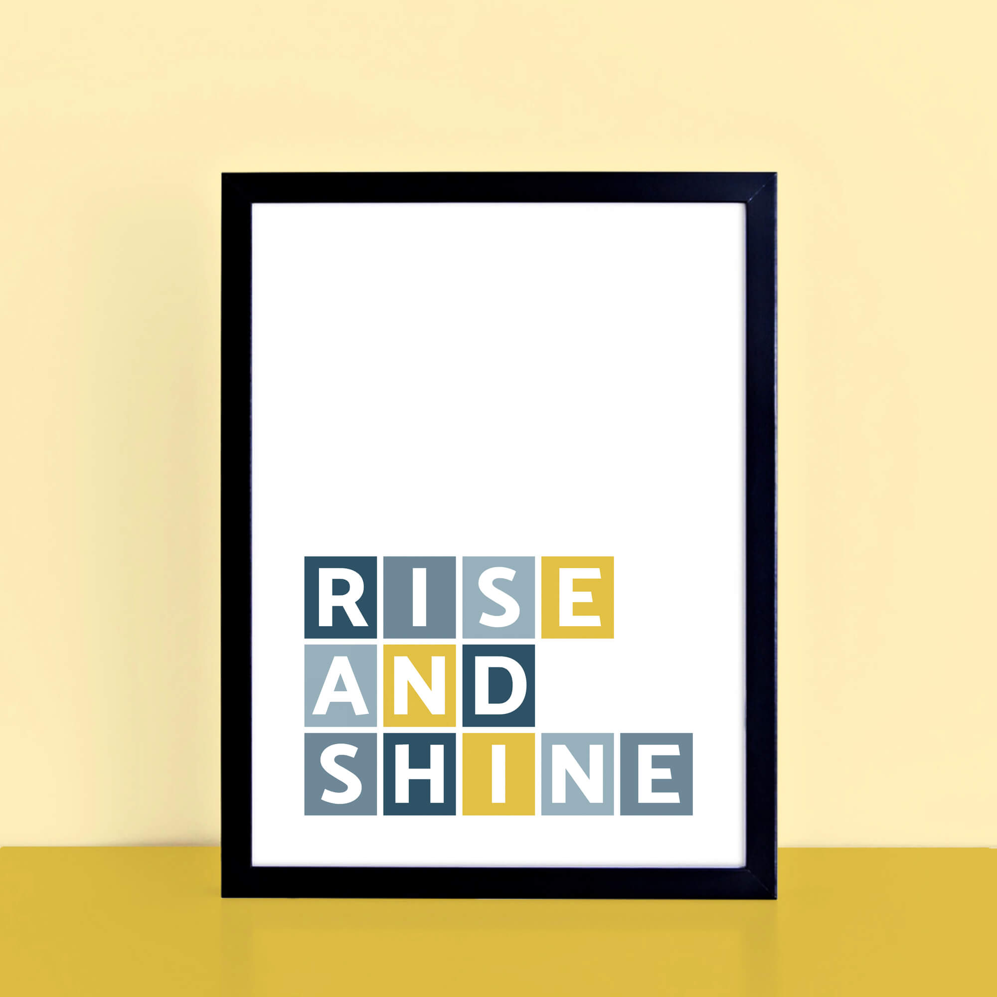 Rise And Shine Wall Print by SixElevenCreations Product Code SEP0051