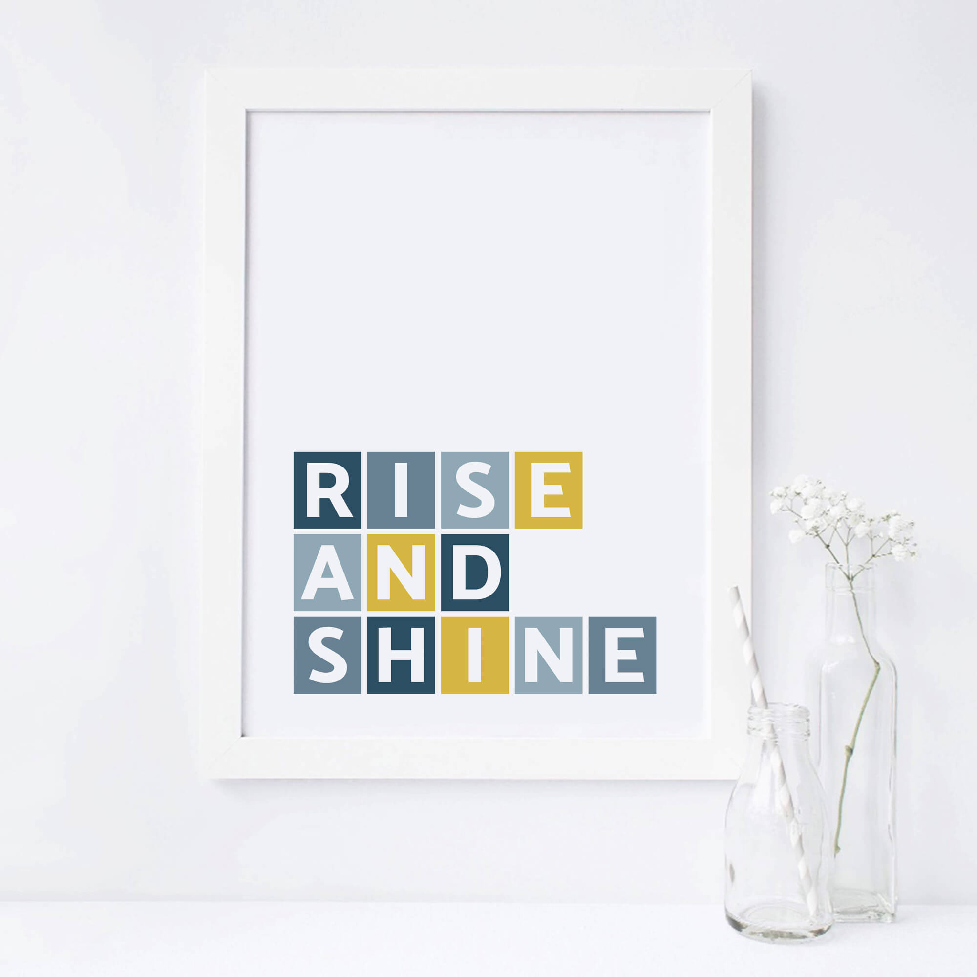 Rise And Shine Wall Print by SixElevenCreations Product Code SEP0051