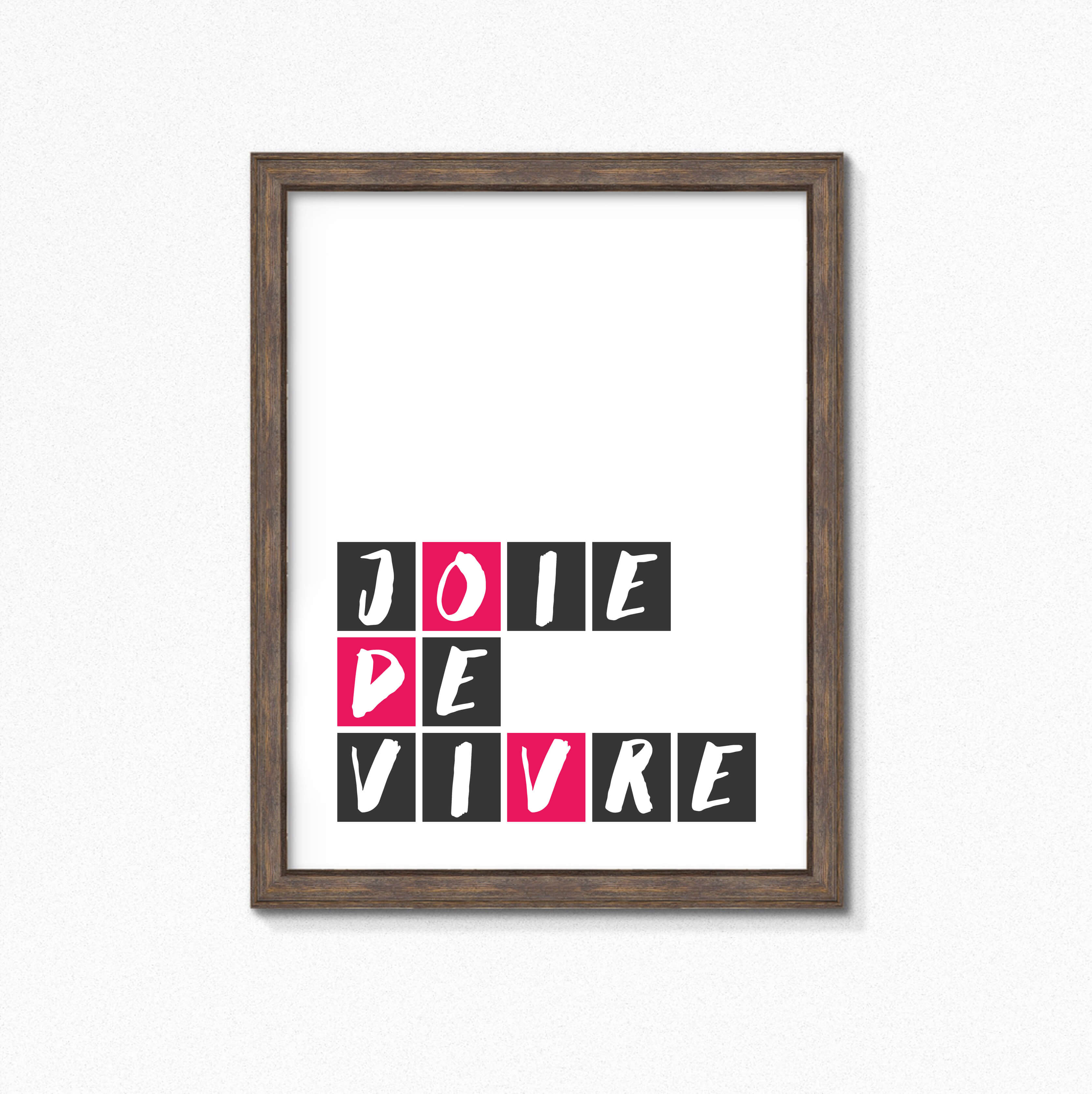 Joie De Vivre Print by SixElevenCreations Product Code SEP0055