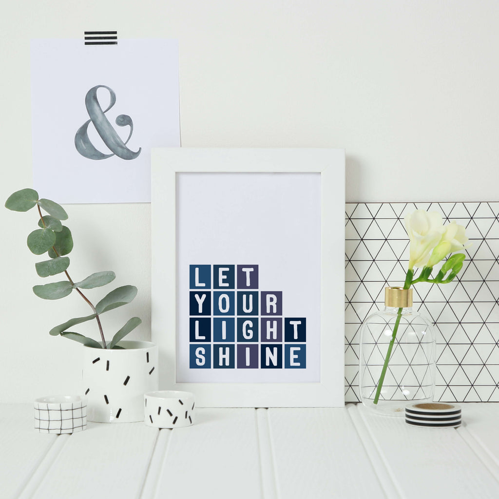 Let Your Light Shine Poster by SixElevenCreations Product Code SEP0085