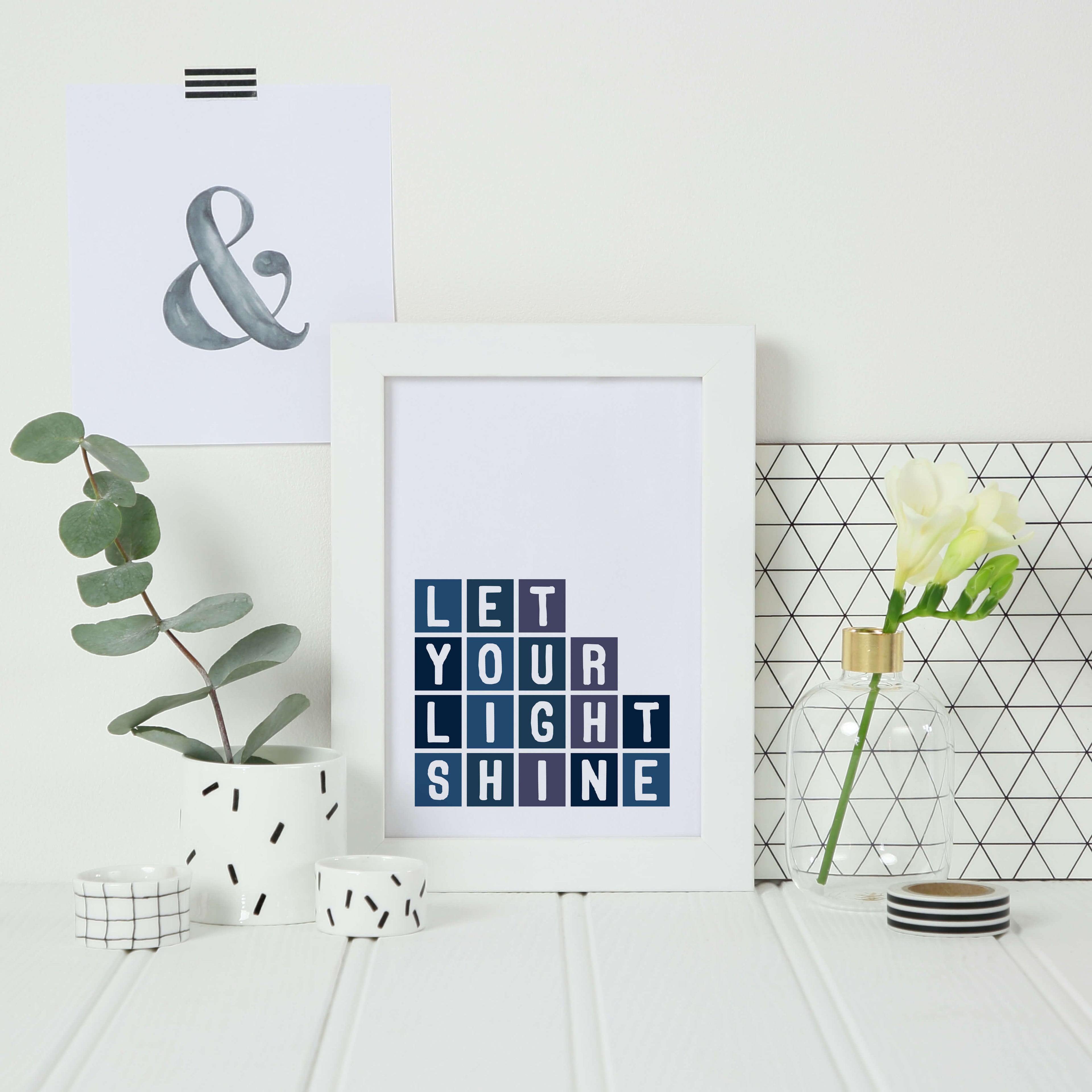 Let Your Light Shine Poster by SixElevenCreations Product Code SEP0085