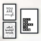 All We Have Is Now Typography Print by SixElevenCreations Product Code SEP0071