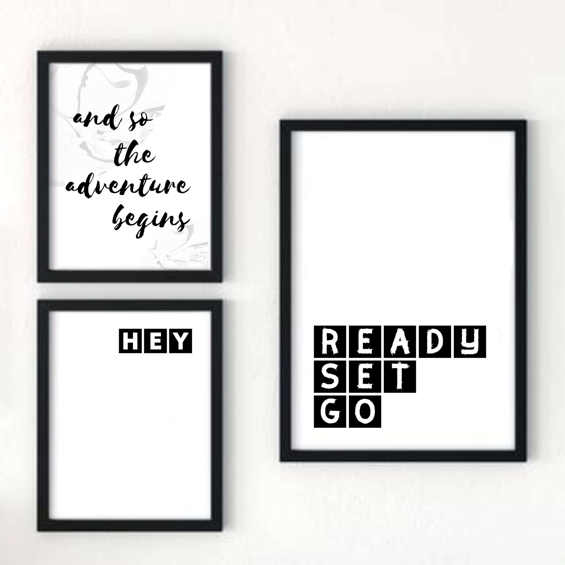 Ready Set Go Typography Print by SixElevenCreations Product Code SEP0075