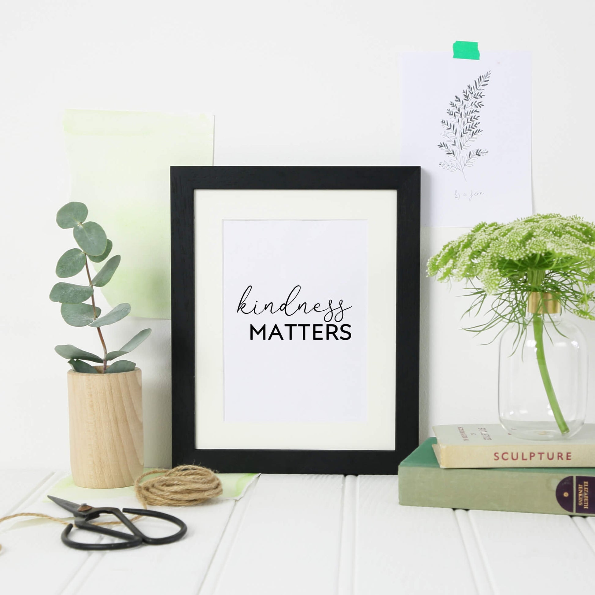 Kindness Matters Quote Print by SixElevenCreations. Product Code SEP0106
