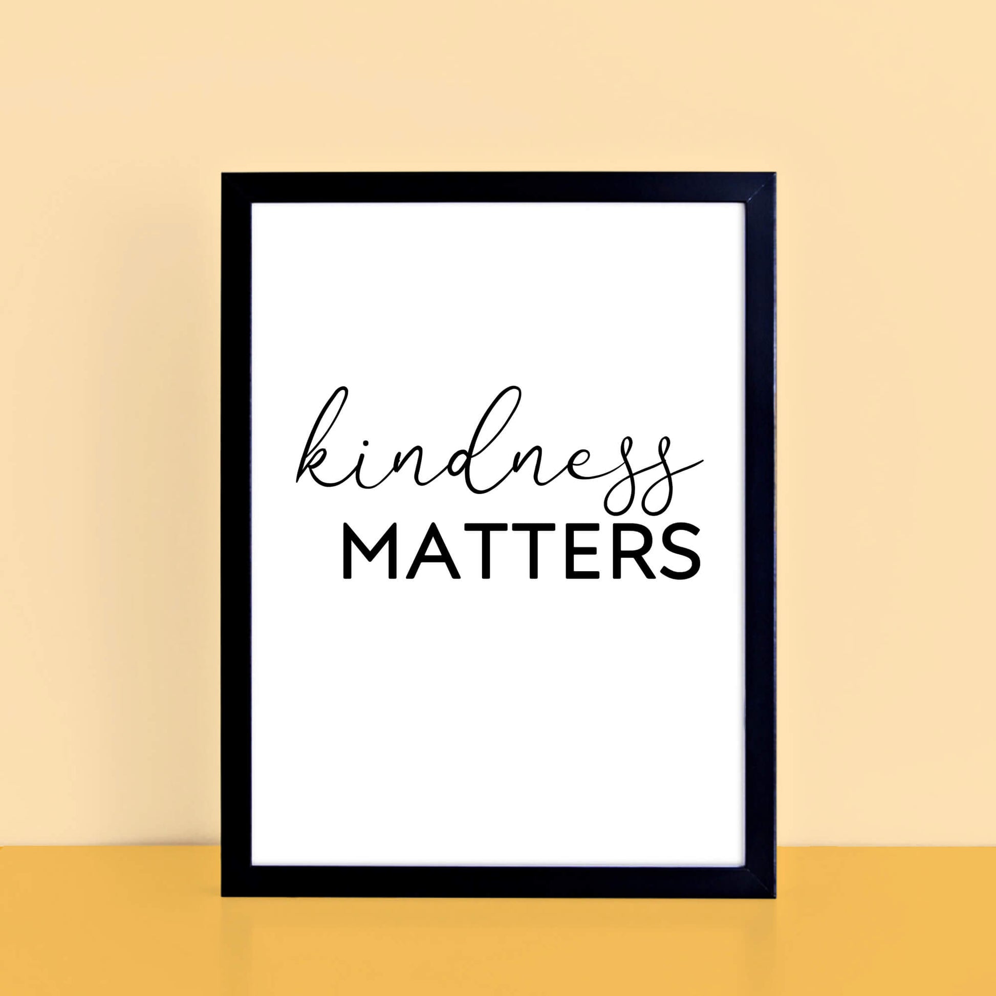 Kindness Matters Quote Print by SixElevenCreations. Product Code SEP0106