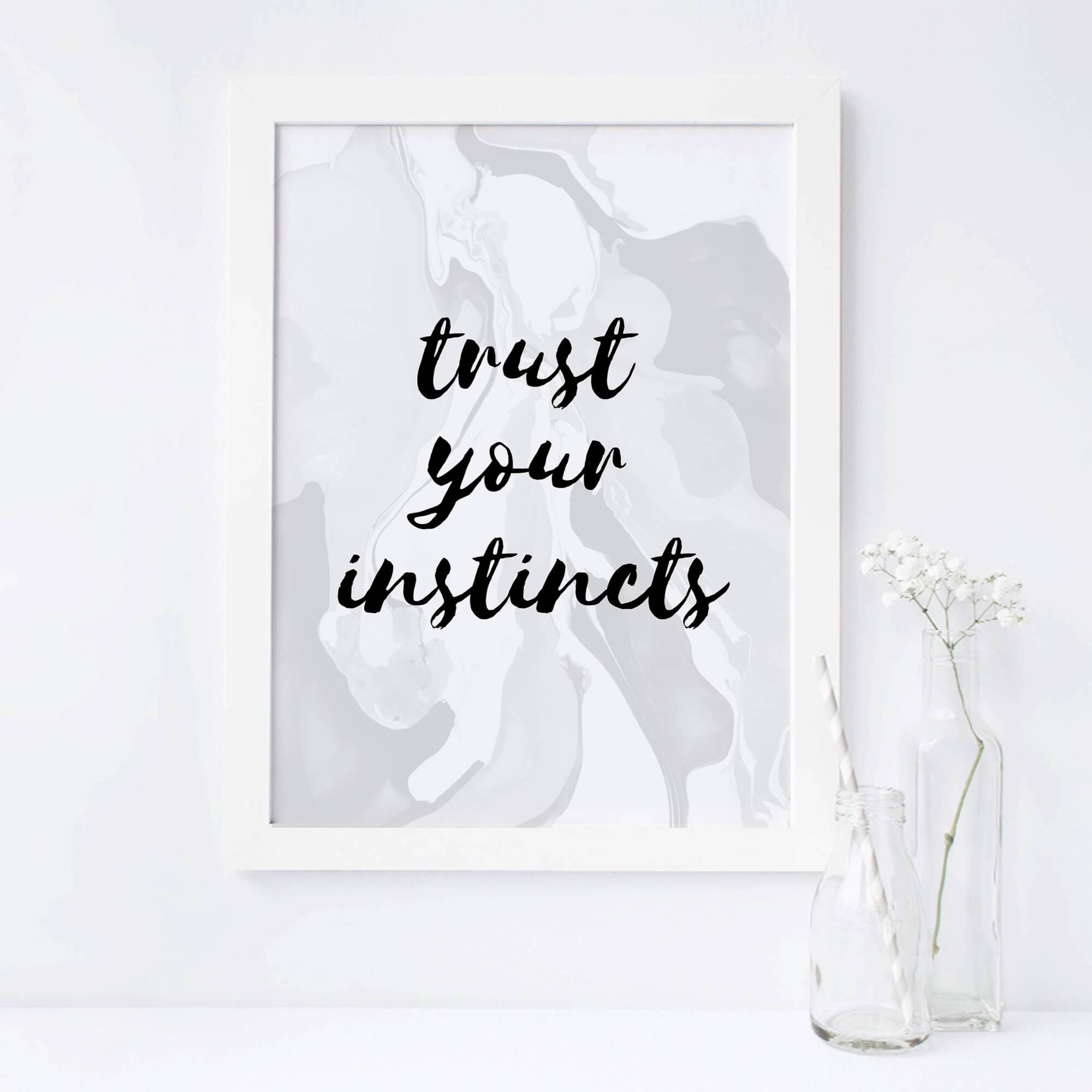 Trust Your Instincts Poster by SixElevenCreations. Product Code SEP0302