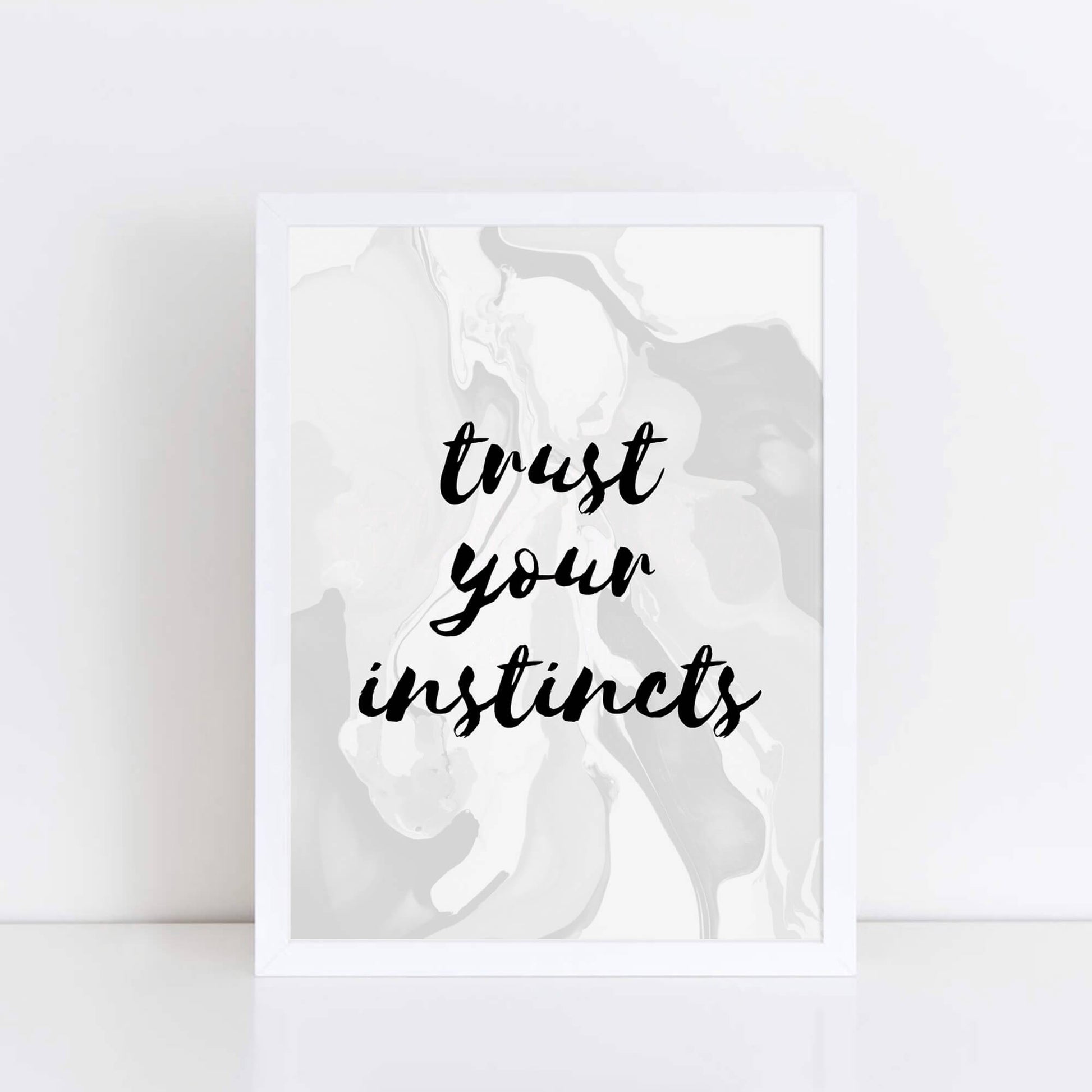 Trust Your Instincts Poster by SixElevenCreations. Product Code SEP0302