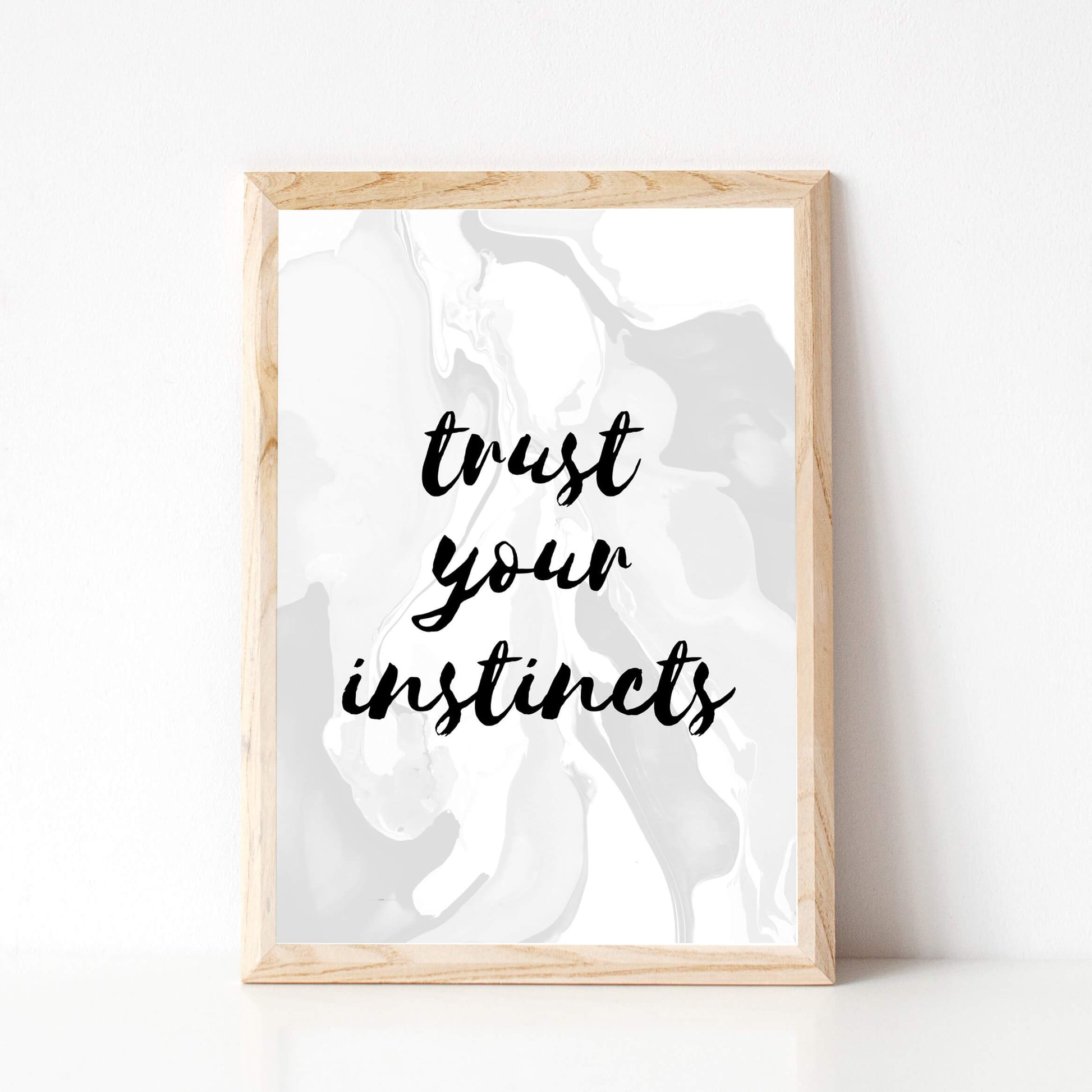 Trust Your Instincts Poster by SixElevenCreations. Product Code SEP0302
