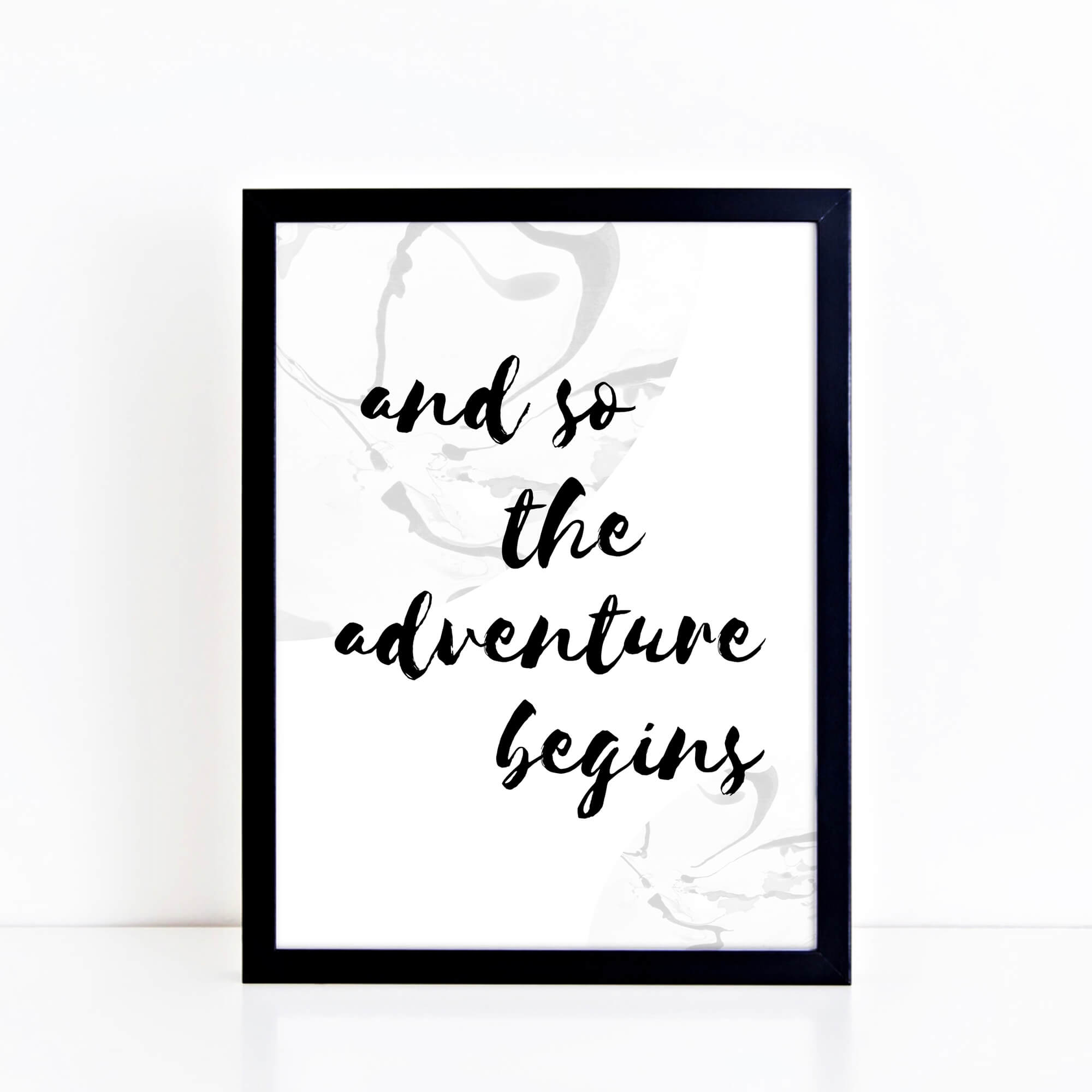 And So The Adventure Begins Poster by SixElevenCreations. Product Code SEP0303