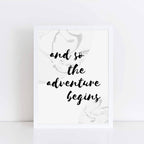 And So The Adventure Begins Poster by SixElevenCreations. Product Code SEP0303