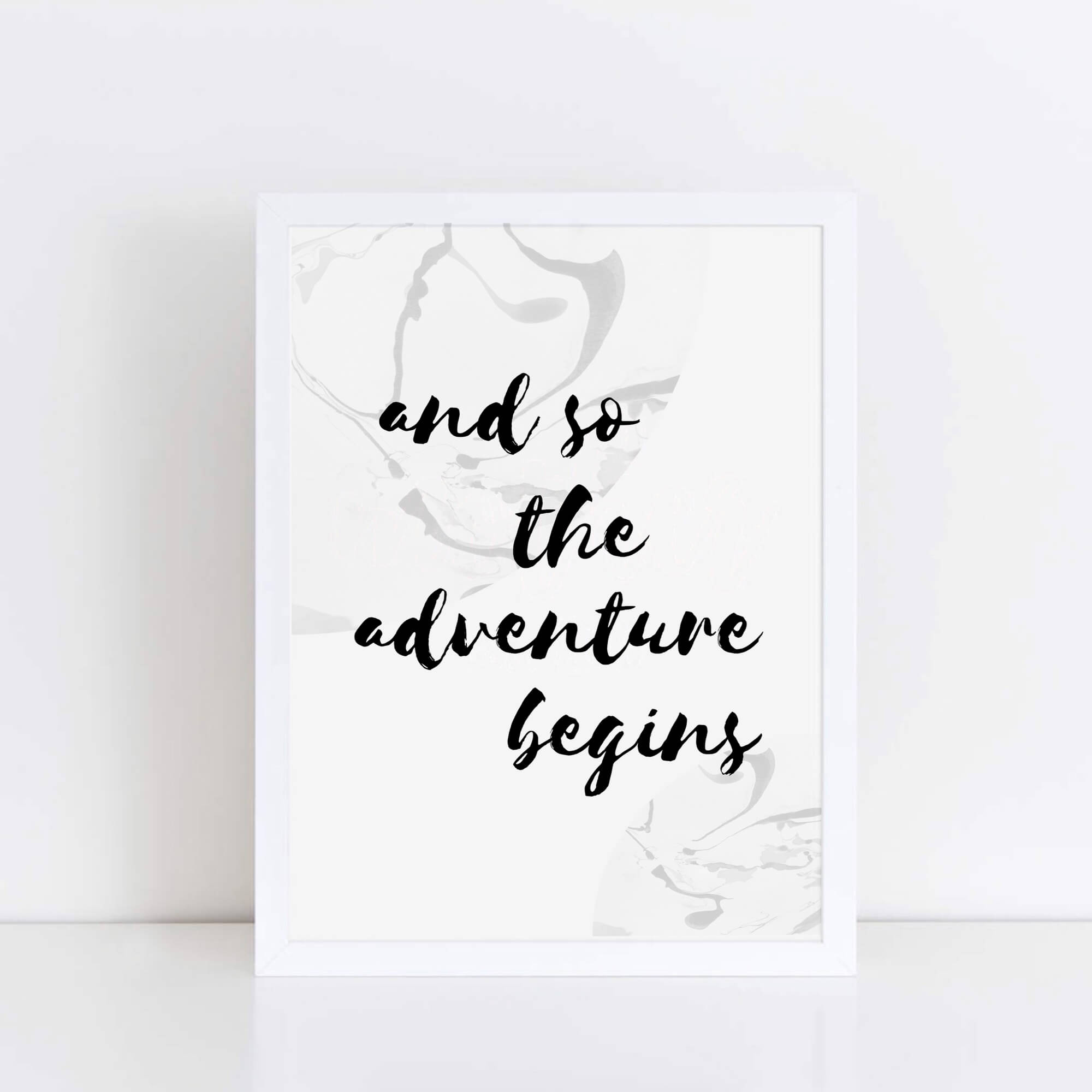 And So The Adventure Begins Poster by SixElevenCreations. Product Code SEP0303