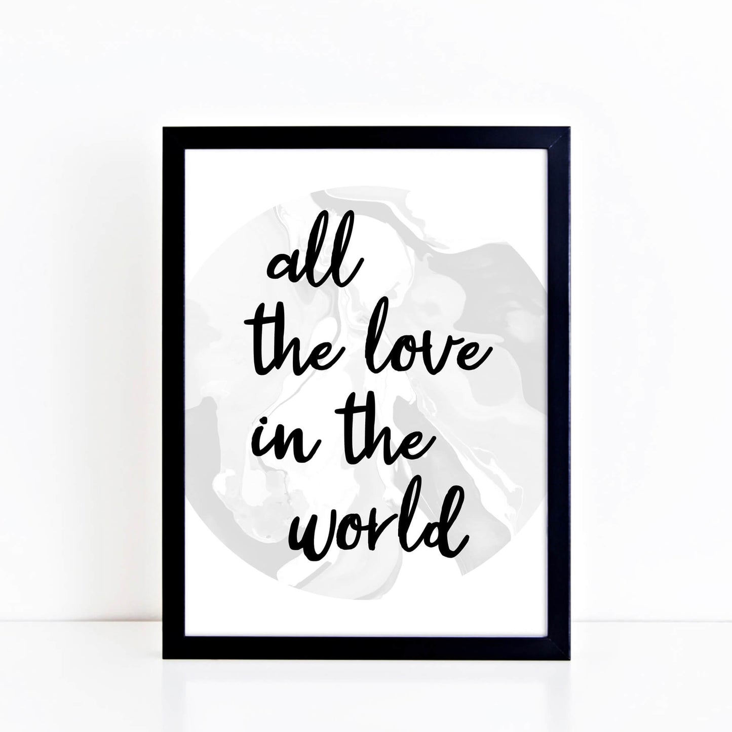 All The Love In The World Poster by SixElevenCreations. Product Code SEP0304