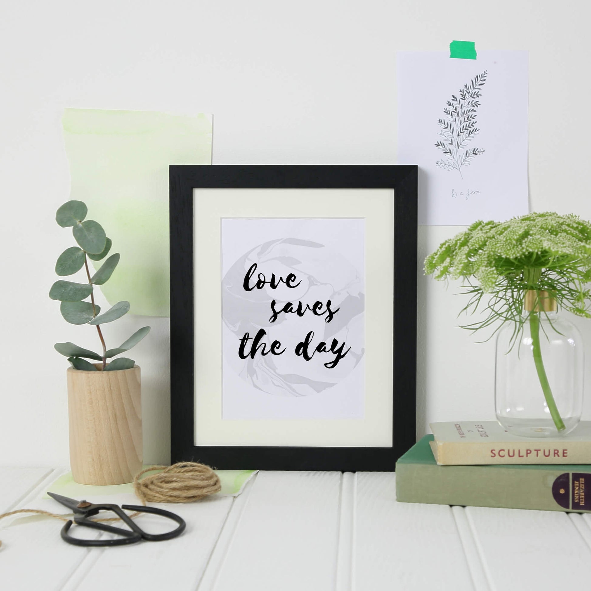 Love Saves The Day Wall Print by SixElevenCreations. Product Code SEP0310