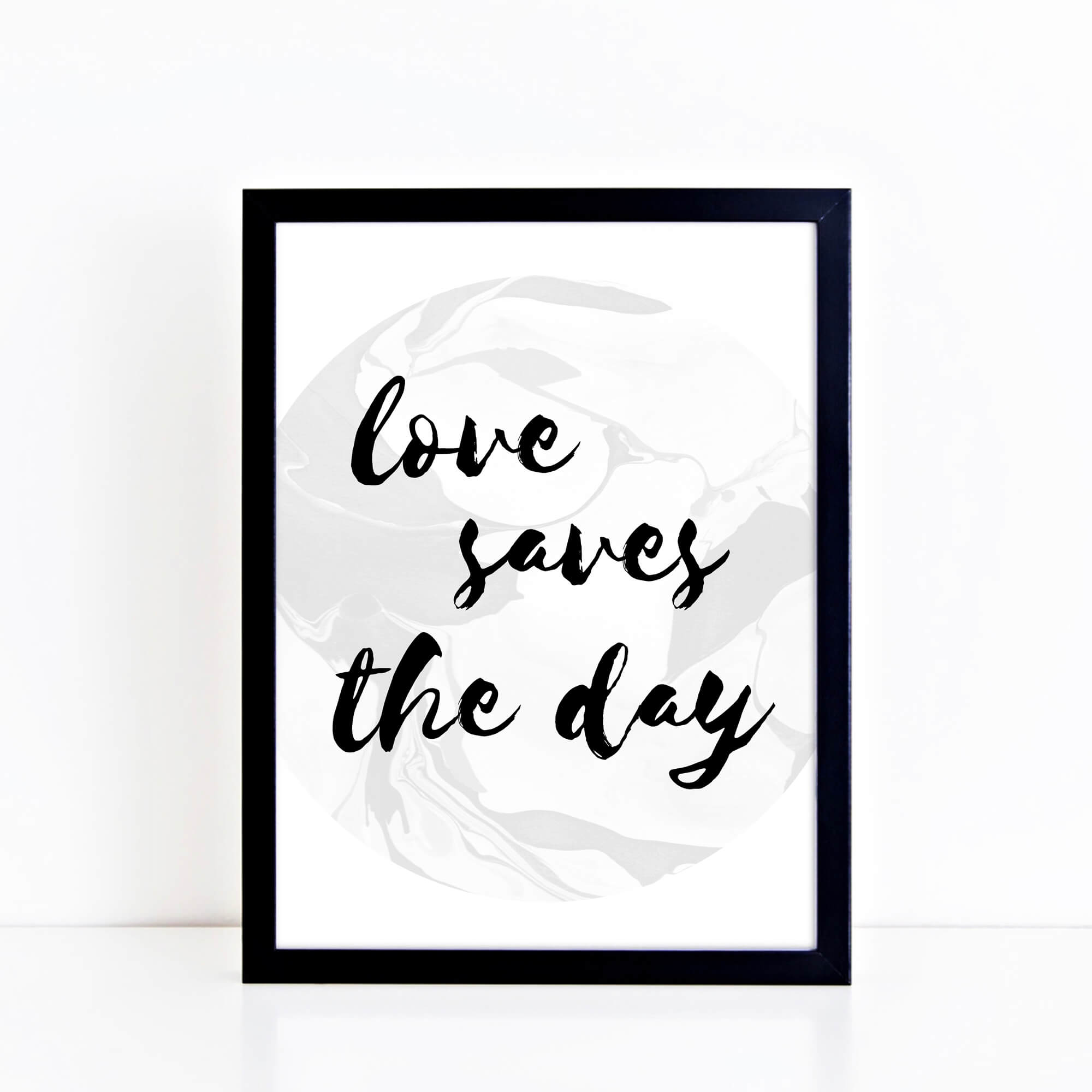Love Saves The Day Wall Print by SixElevenCreations. Product Code SEP0310