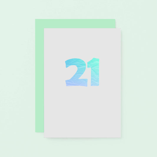 21 Years Card by SixElevenCreations. Product Code SE4051A6