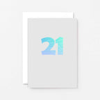 21 Years Card by SixElevenCreations. Product Code SE4051A6