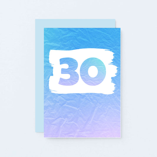 30 Years Card by SixElevenCreations. Product Code SE4052A6