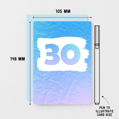 30 Years Card by SixElevenCreations. Product Code SE4052A6
