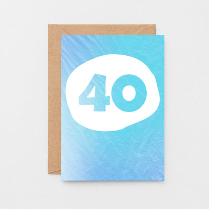 40 Years Card by SixElevenCreations. Product Code SE4054A6