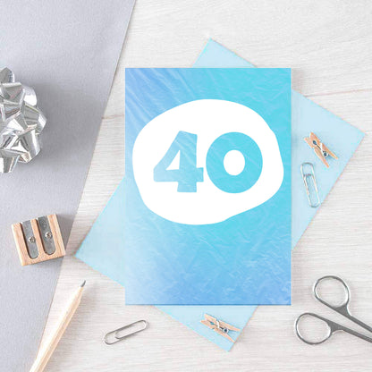 40 Years Card by SixElevenCreations. Product Code SE4054A6