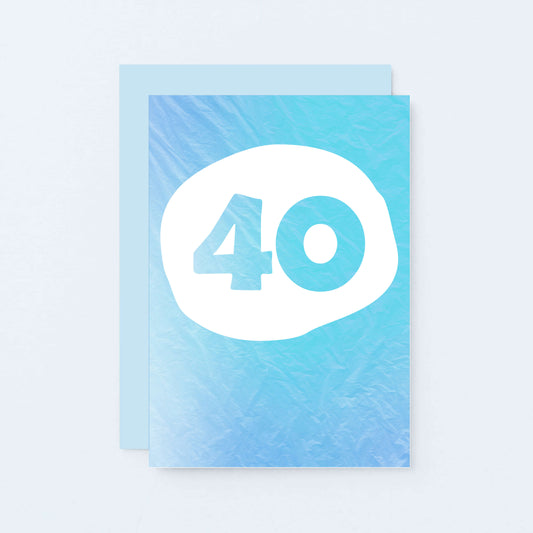 40 Years Card by SixElevenCreations. Product Code SE4054A6