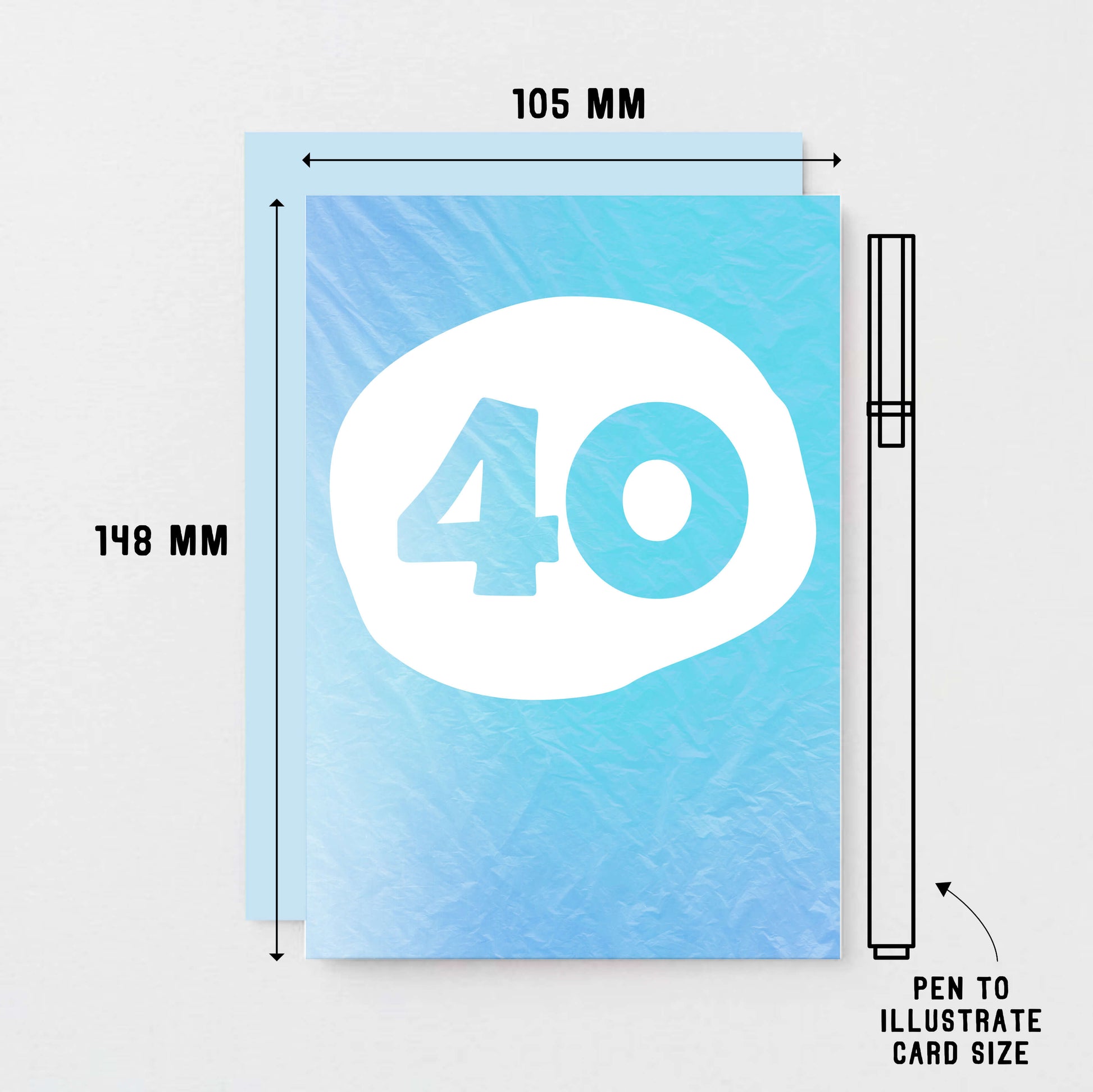 40 Years Card by SixElevenCreations. Product Code SE4054A6